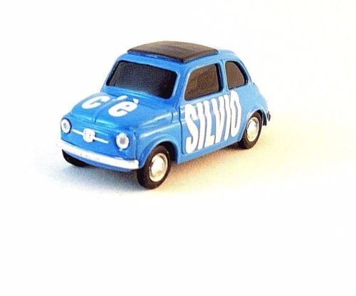 Fiat 500 Special Edition Election Day 2008 Silvio Light Blue,Brumm 1:43