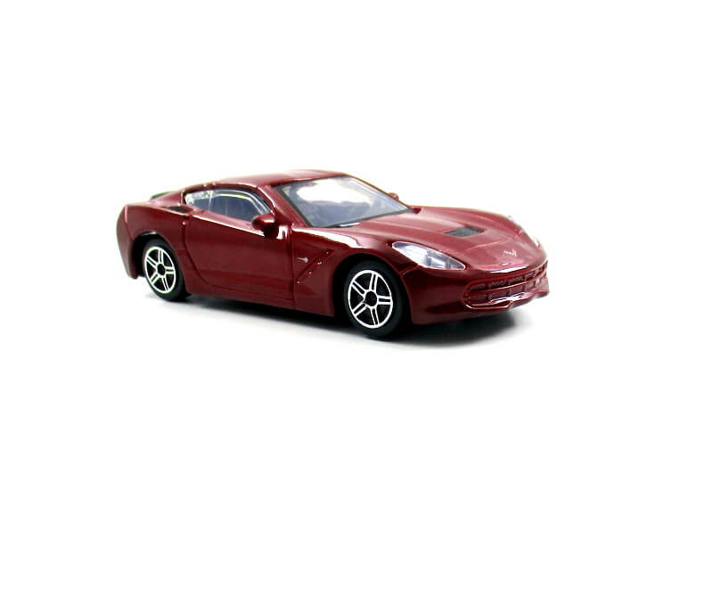 Chevrolet Corvette Stingray 2014 Dark Red Metallic,Burago 1:43