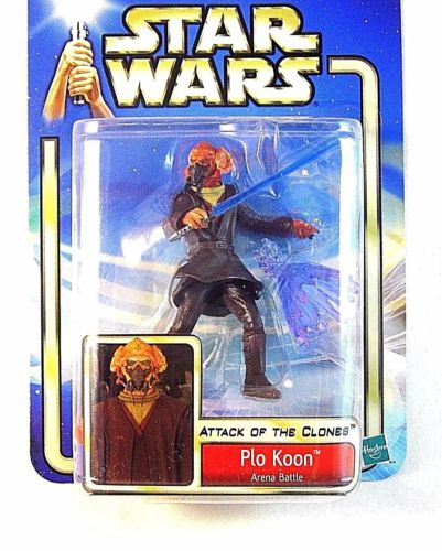 Star Wars Attack Of The Clones Carded Plo Koon Arena Battle