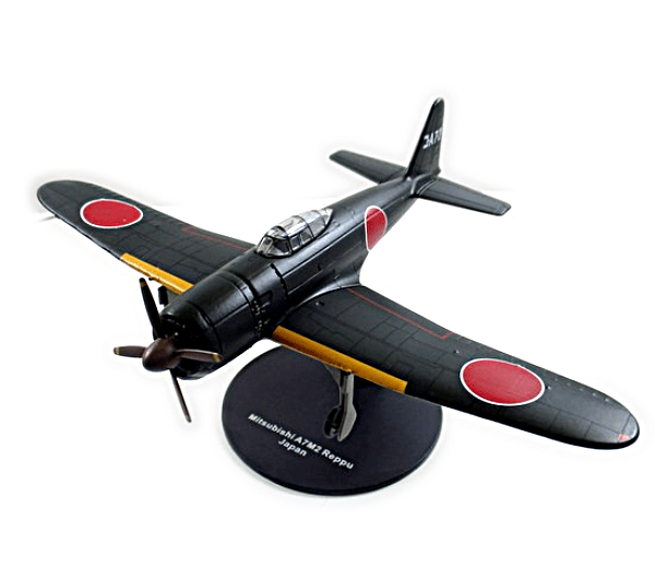 Set 2 Japan Aircrafts Mitsubishi WW2 1:72 Military plane diecast DeAgostini 